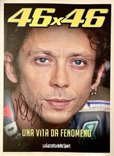 46x46. Una Vita Da Fenomeno. Valentino Rossi. Firma Autografo Originale.