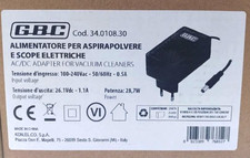 ALIMENTATORE PER ASPIRAPOLVERE E SCOPE ELETTRICHE 26,1V 1,1A 28,7W GBC