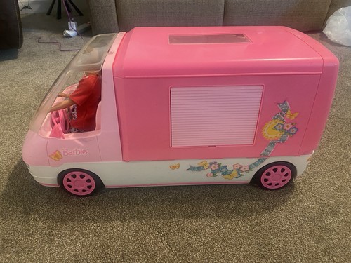 Barbie 1996 mattel rosa - barbie, camper