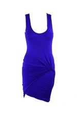 Planet Oro Adolescenti senza Maniche Aderente Increspato Abito M