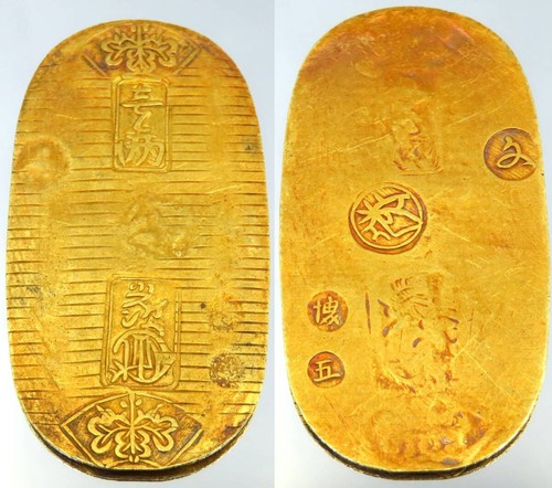 Bunsei koban moneta oro - moneta, d'oro