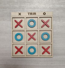 GIOCO DA TAVOLO TRIS IN LEGNO
