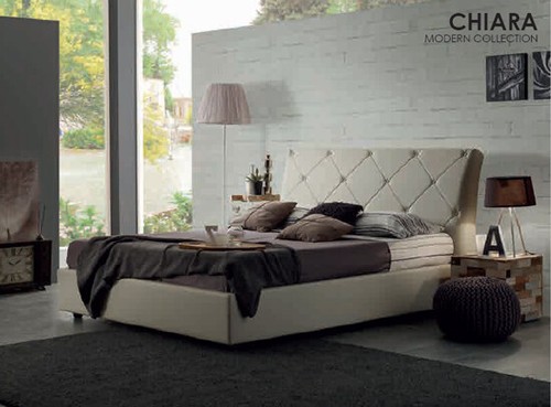 Letto imbottito mod chiara - letto, mod.chiara