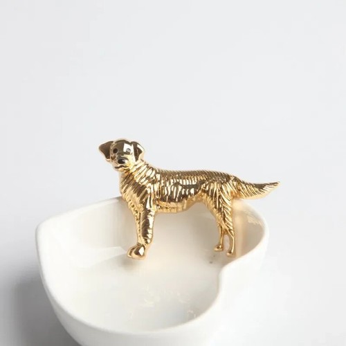 Spilla cane carina golden - spilla,