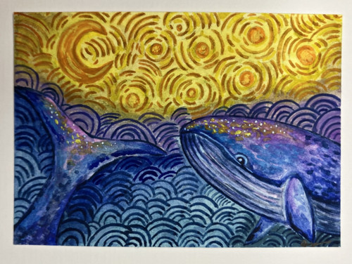 Carta arte balena - , aceo
