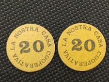 LA NOSTRA CASA COOPERATIVA  BUONO D'ACQUISTO / GETTONE  ANNI '70/80 - LIRE 20