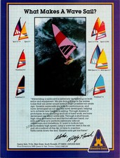 Pubblicità stampa vele Gaastra Ephemera decorazione arte da parete windsurf HOF Robby Naish
