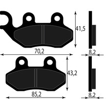 Pastiglia freno anteriore