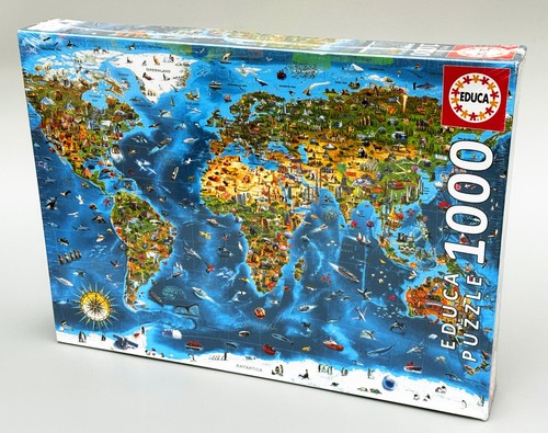 Nuovo puzzle mappa del - nuovo!, mondo