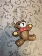 Thun Piccolo Addobbo Orso Orsetto Orsacchiotto Teddy Papillon Rosso Stelle  