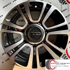 4 CERCHI ORIGINALI RAGGIO 16 FIAT 500L NERO LUCIDO DIAMANTATO