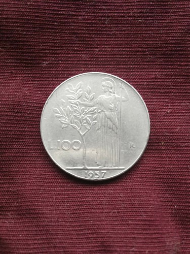Rara moneta 100 lire 1957 - 100,