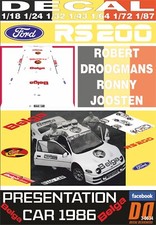 Decal ford rs200 belga - decal,