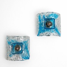 Coppia Di Applique Anni 70