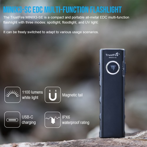 Trustfire minix3 edc - trustfire, torcia
