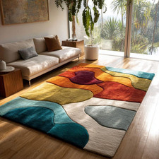 Tappeto Lana Trapuntato a