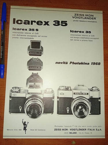 Pubblicità icarex zeiss - pubblicità,