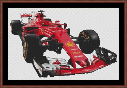 Kit punto croce - auto, ferrari