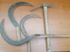 Lotto 4 pezzi falce e zappa Prof.  IN ACCIAIO e MANICO IN LEGNO