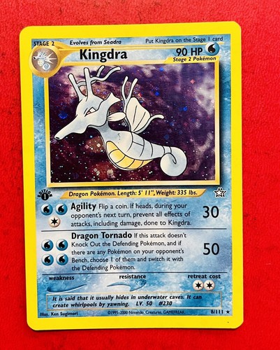 Lotto carte pokemon - carte, kingdra