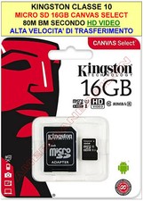 Kingston micro 16gb - sd, gb