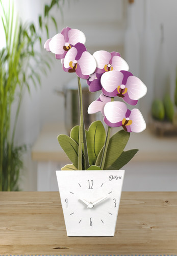 Orologio vaso orchidea - 🎁,