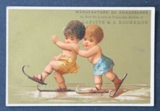 Immagine pubblicitaria cromata LAFITTE ROCHERON pattinaggio su ghiaccio