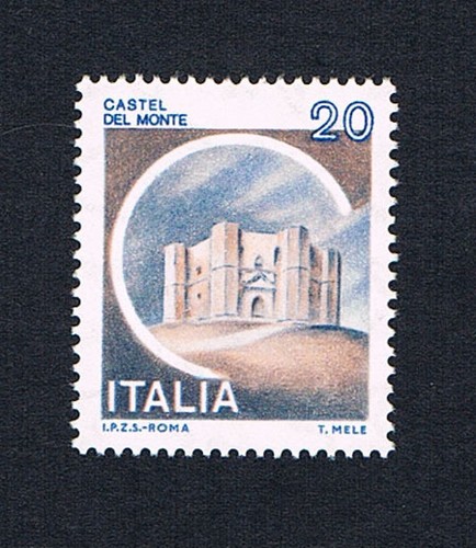 Italia francobollo castelli - italia, un