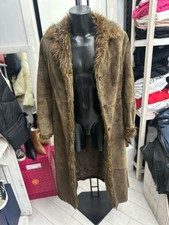 Conbipel Cappotto In Vera Pelle Uomo Man Modello Etnico Tg46 Marrone LLV1380