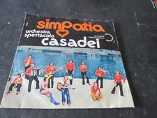 Vinile disco 45 GIRI Orchestra Spettacolo CASADEI Poeta / Simpatia