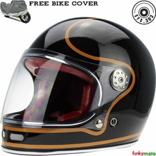 CASCO MOTO FULL FACE VINTAGE