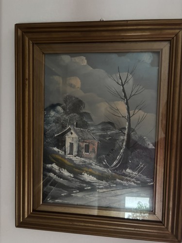 Quadro paesaggio dipinto olio - quadro,