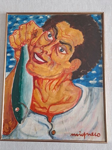 Giuseppe migneco tempera - giuseppe, su