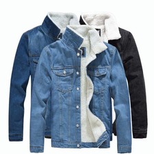 Men's Denim Winter Thick Fur