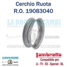 Cerchio Lambretta LI - TV - SX - SPECIAL - DL 10 pollici Dal 1957 Al 1970