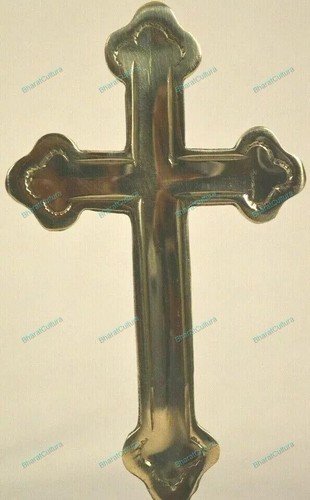 Croce cristiana ottone - croce,
