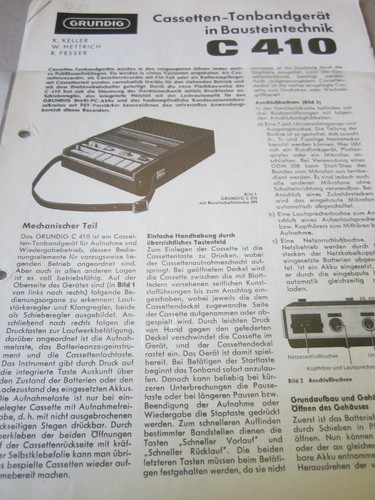 Grundig cassette nastro 410 - cassette,