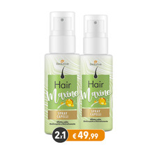 Spray Anti Caduta Capelli Hair Maxine Stimola la  Ricrescita Rinforzante 2X1