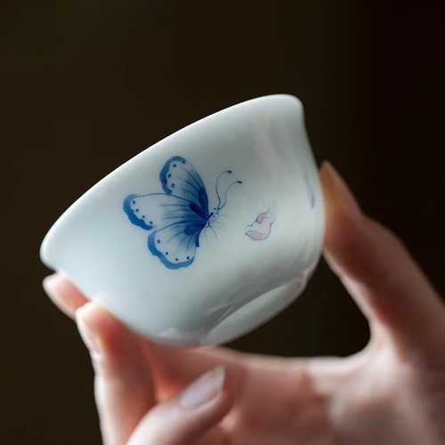 Teiera farfalla ceramica
