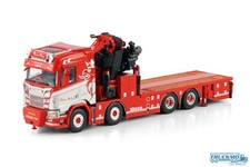 WSI Thomas Berg Scania R Normal CR20N 8x4 auto pianale + Fassi 1100