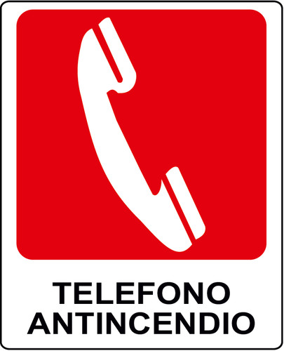 Adesivo telefono antincendio - adesivo,