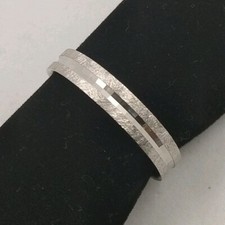 Anello Oro Bianco 18 K. Rigato