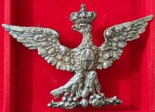 STEMMA O FREGIO IN ARGENTO AQUILA SABAUDA ORIGINALE