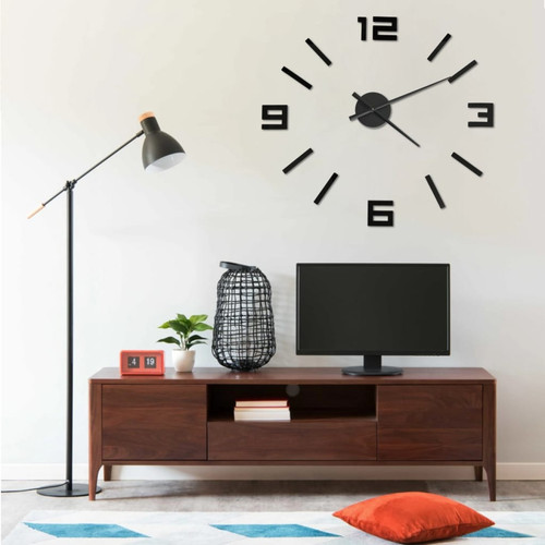 Orologio parete nero eva - da, 3d