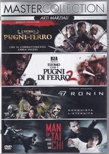 L' UOMO CON I PUGNI DI FERRO 1 + 2 + 47 RONIN + MAN OF TAI CHI DVD Arti Marziali