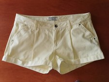 Guess short donna pantaloncino colore giallo pastello taglia 28