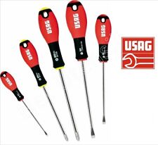 USAG 322 SH 5 SERIE SET KIT 5 GIRAVITI PROFESSIONALI CACCIAVITI A CROCE E TAGLIO
