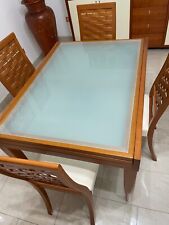 Tavolo Calligaris allungabile + 4 sedie - vetro temperato