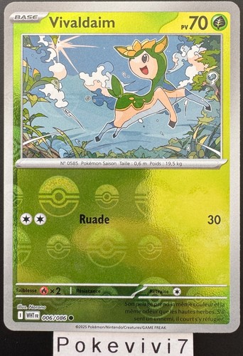 Carte pokemon vivaldaim - pokemon,