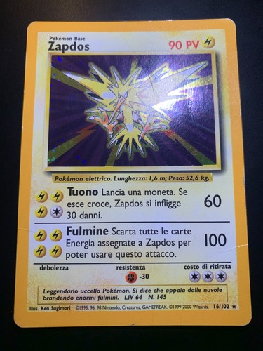 Zapdos holo set - zapdos, (bs